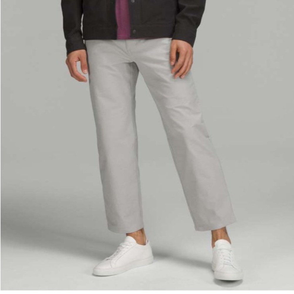 Lululemon ABC Relaxed-Fit Cropped‎ Pant *Utilitech Seal Grey